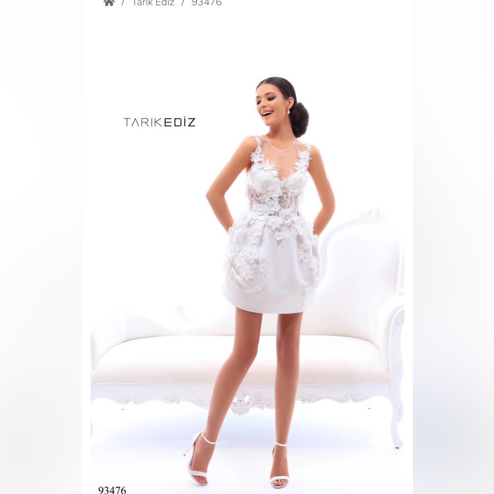 Ivory Tarik Ediz gown NWT